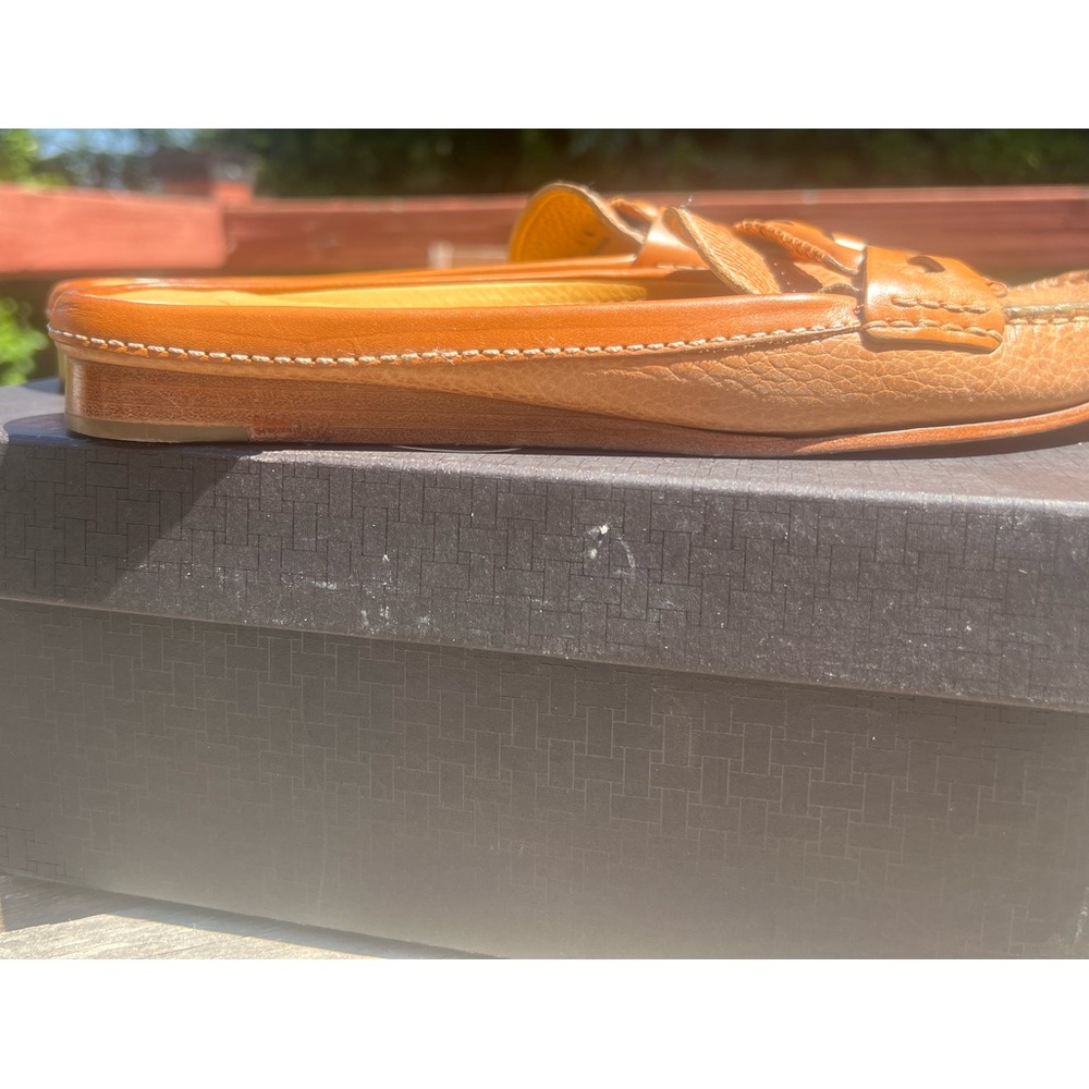COLE HAAN Brown Leather Slip-On Loafer